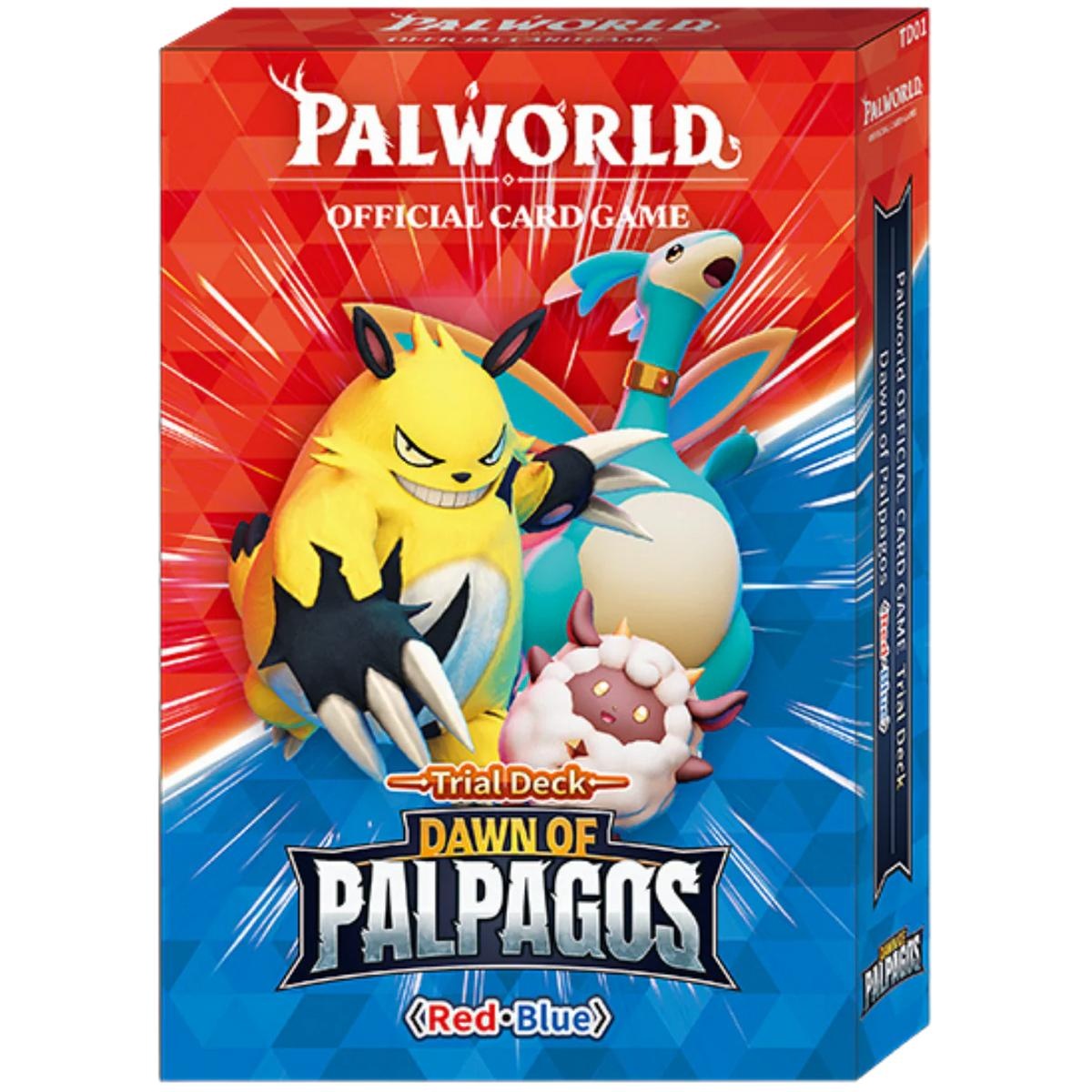 Palworld Official Card Game – Dawn of Palpagos Trial Deck – Red & Blue